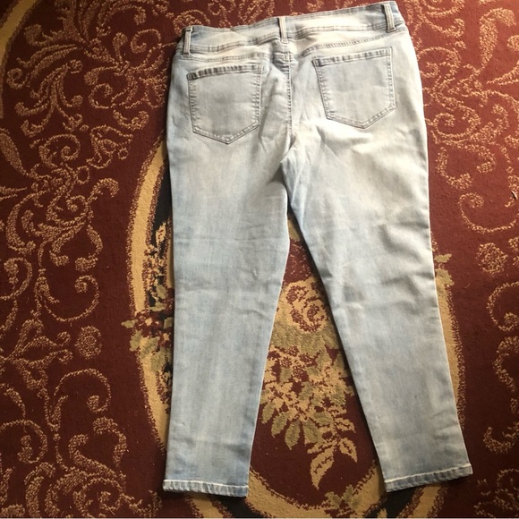 One 5 One Ankle Cropped Jeans with Slim Fit buttons bottom-size16-summertime - Picture 9 of 10